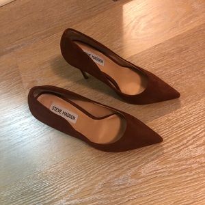 Steve Madden brown nude stilettos